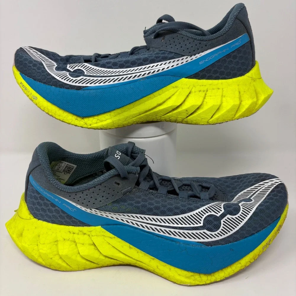 Saucony Endorphin Pro 4 Womens Size 7.5 Blue Yellow Running Shoes (S10939-222)